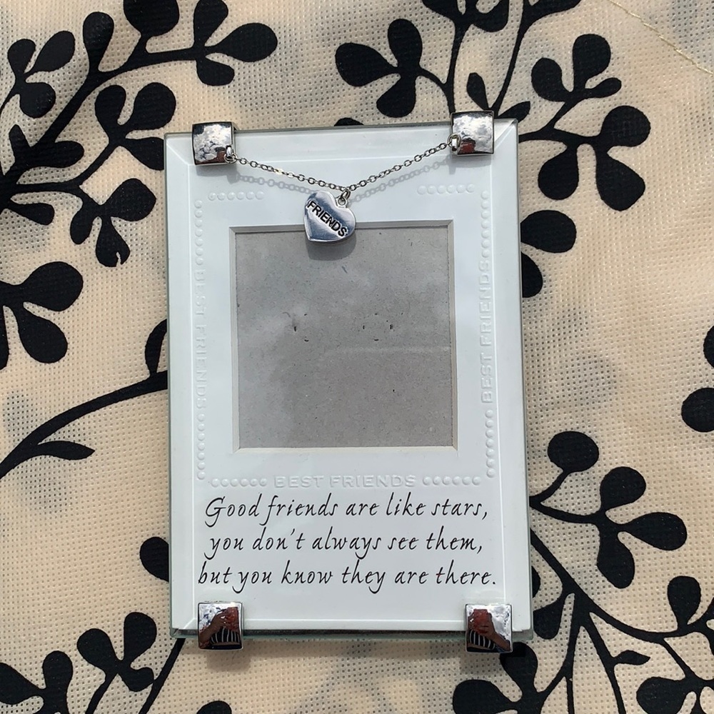 Best friend are like stars mini picture frame silver keepsake